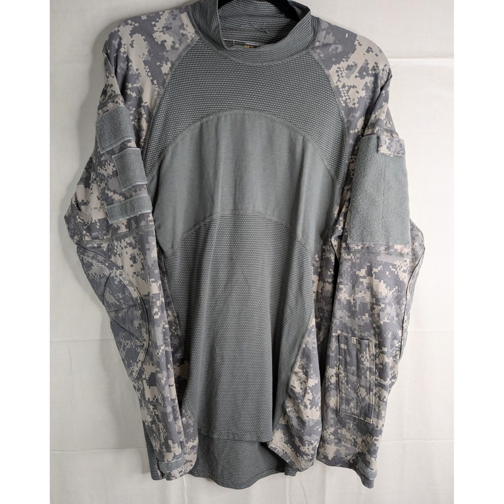 Massif Army Combat Shirt Large ACU Digital Camo FR Flame Resistant ACS Military